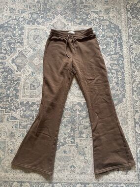 Hollister Womens Brown Flared Sweatpants